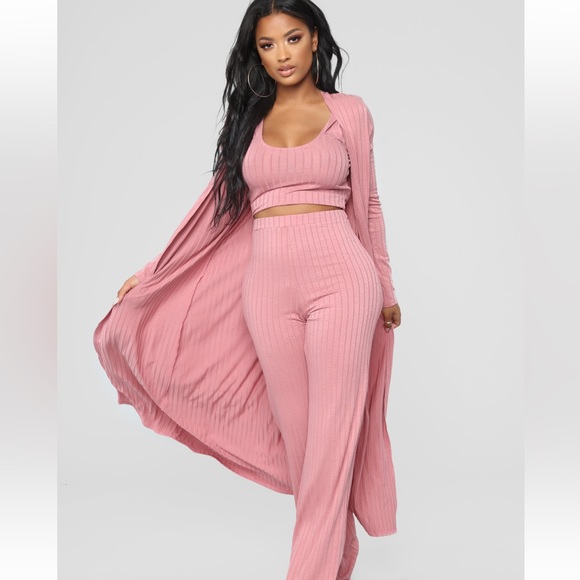 Fashion Nova Sweaters - Fashion Nova mauve pink duster cardigan